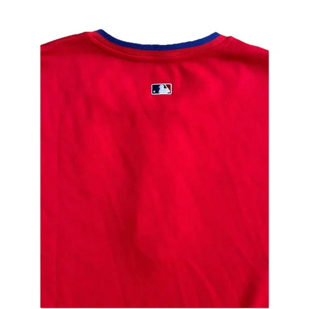 Philadelphia Phillies Nike Pullover Men's Size Large 1/4 Zip Red MLB Baseball